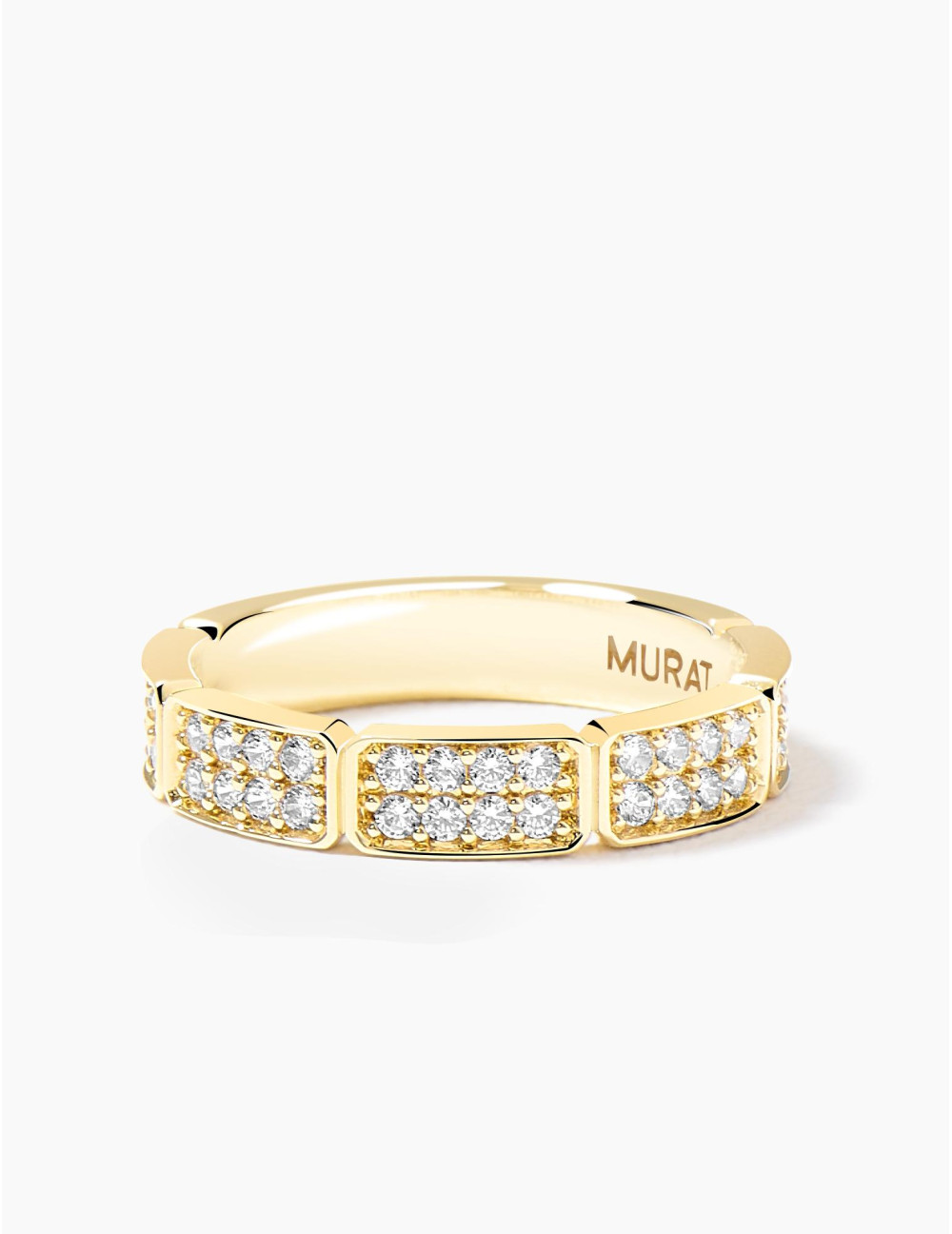 Bague Les Pavés dorée