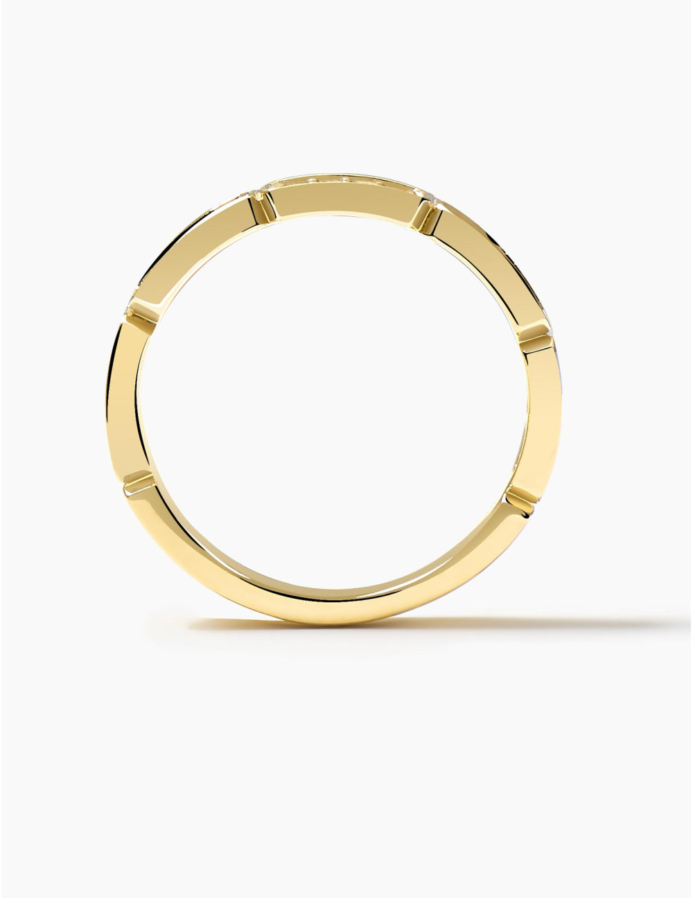 Bague Les Pavés dorée