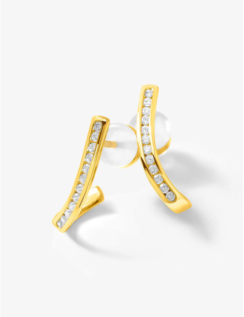 Boucles d'oreilles Seine dorés