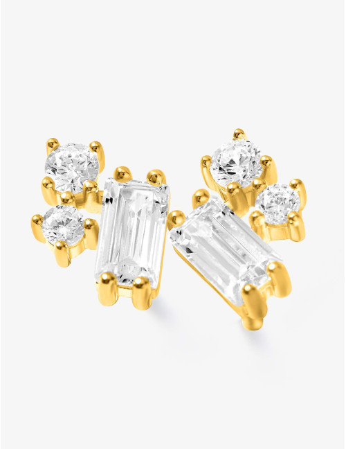 Boucles d'oreilles Harmonie Twist dorées