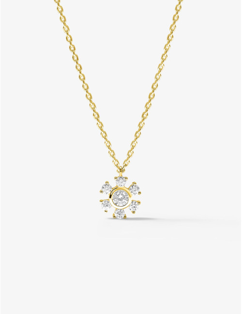 Collier Cristal d’Hiver doré