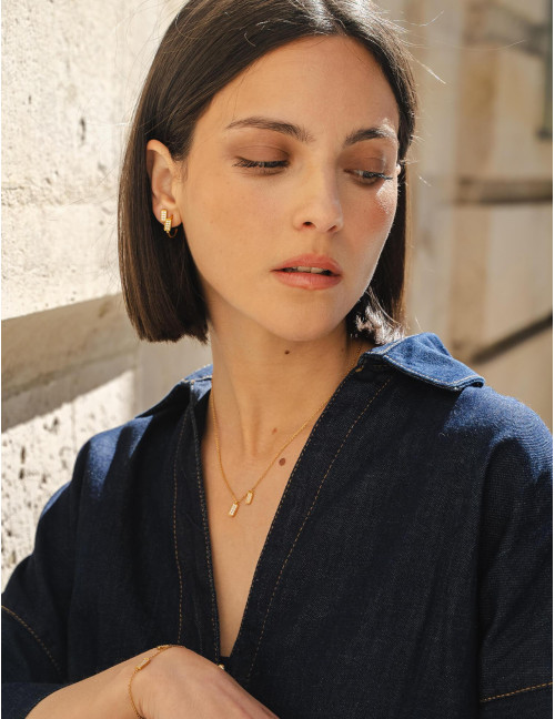 Collier Les Pavés doré