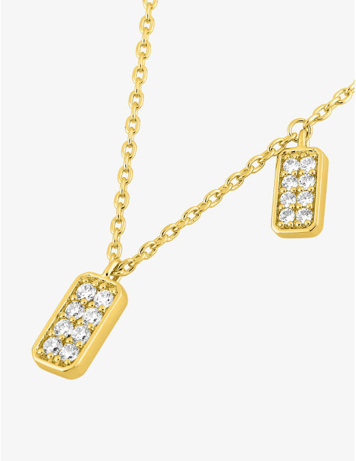 Collier Les Pavés doré
