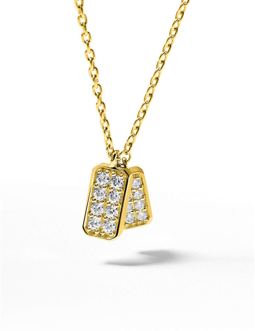 Collier Les Pavés doré
