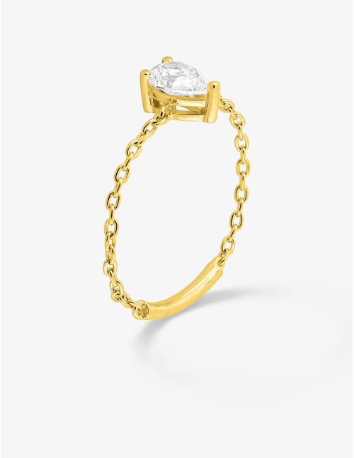 Bague Vivienne Chaîne dorée