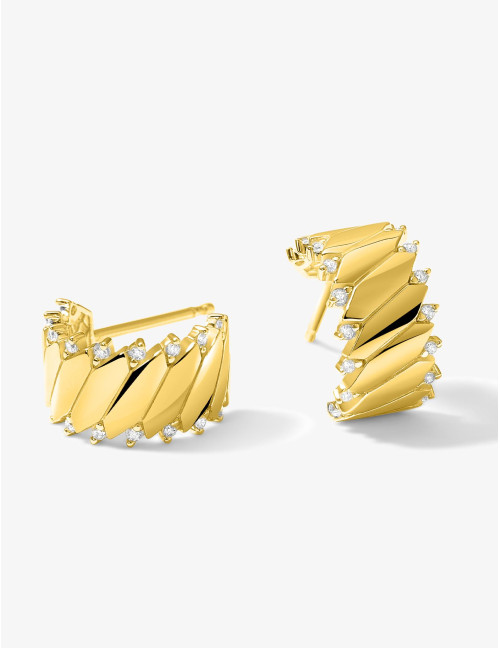 Boucles d’oreilles Minuit Absolu dorées
