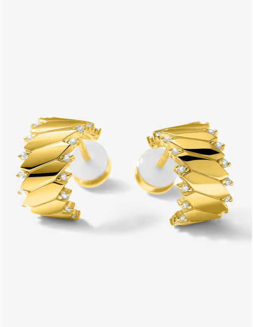 Boucles d’oreilles Minuit Absolu dorées
