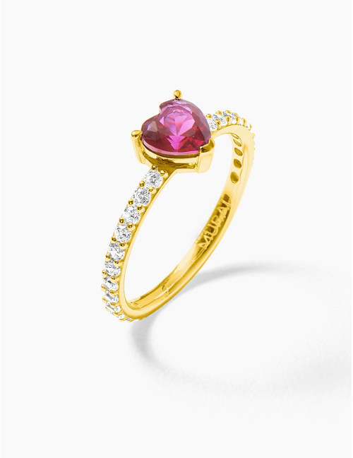 Bague Sacré-Cœur accompagnée argent