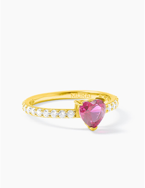 Bague Sacré-Cœur accompagnée argent