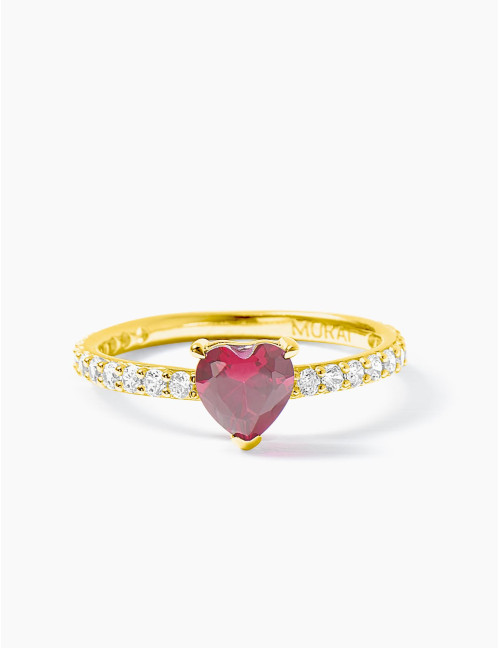 Bague Sacré-Cœur accompagnée argent