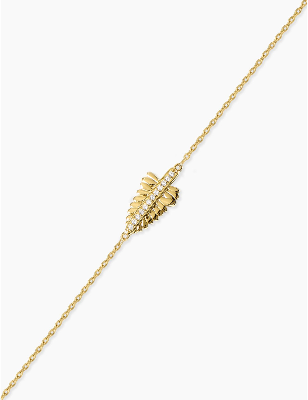 Bracelet La Feuille de Fougère doré