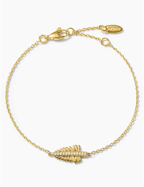 Bracelet La Feuille de Fougère doré