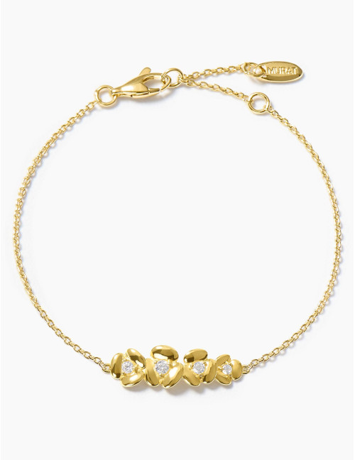 Bracelet L'Hortensia Bouquet doré