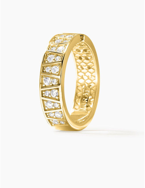Bague Plein Soleil ouverte dorée