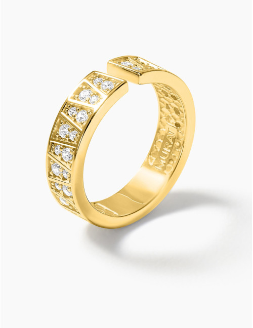 Bague Plein Soleil ouverte dorée