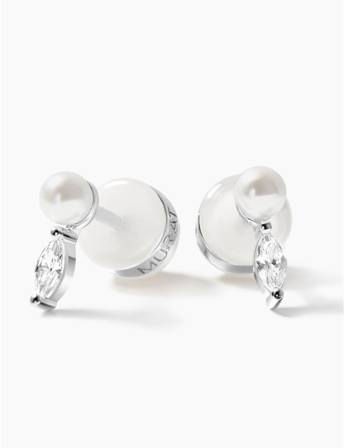 Boucles d'oreilles Sirène puces argent