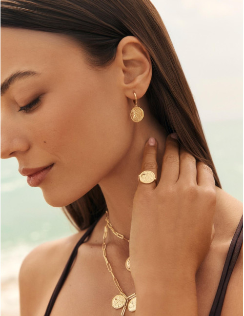 Boucles d'oreilles Le Trésor dorées