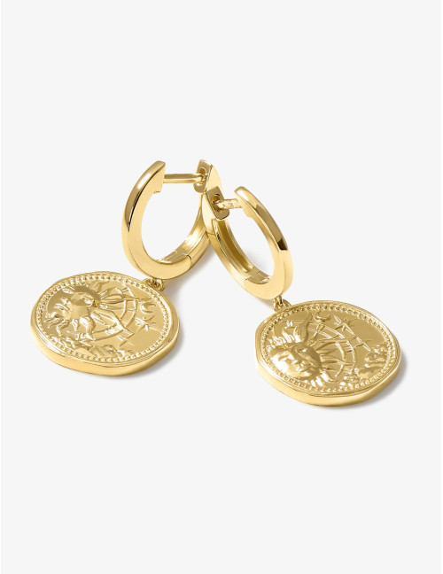 Boucles d'oreilles Le Trésor dorées