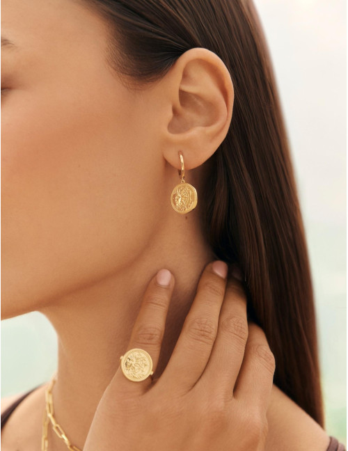 Boucles d'oreilles Le Trésor dorées