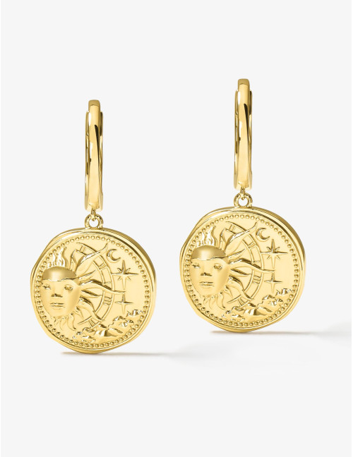 Boucles d'oreilles Le Trésor dorées