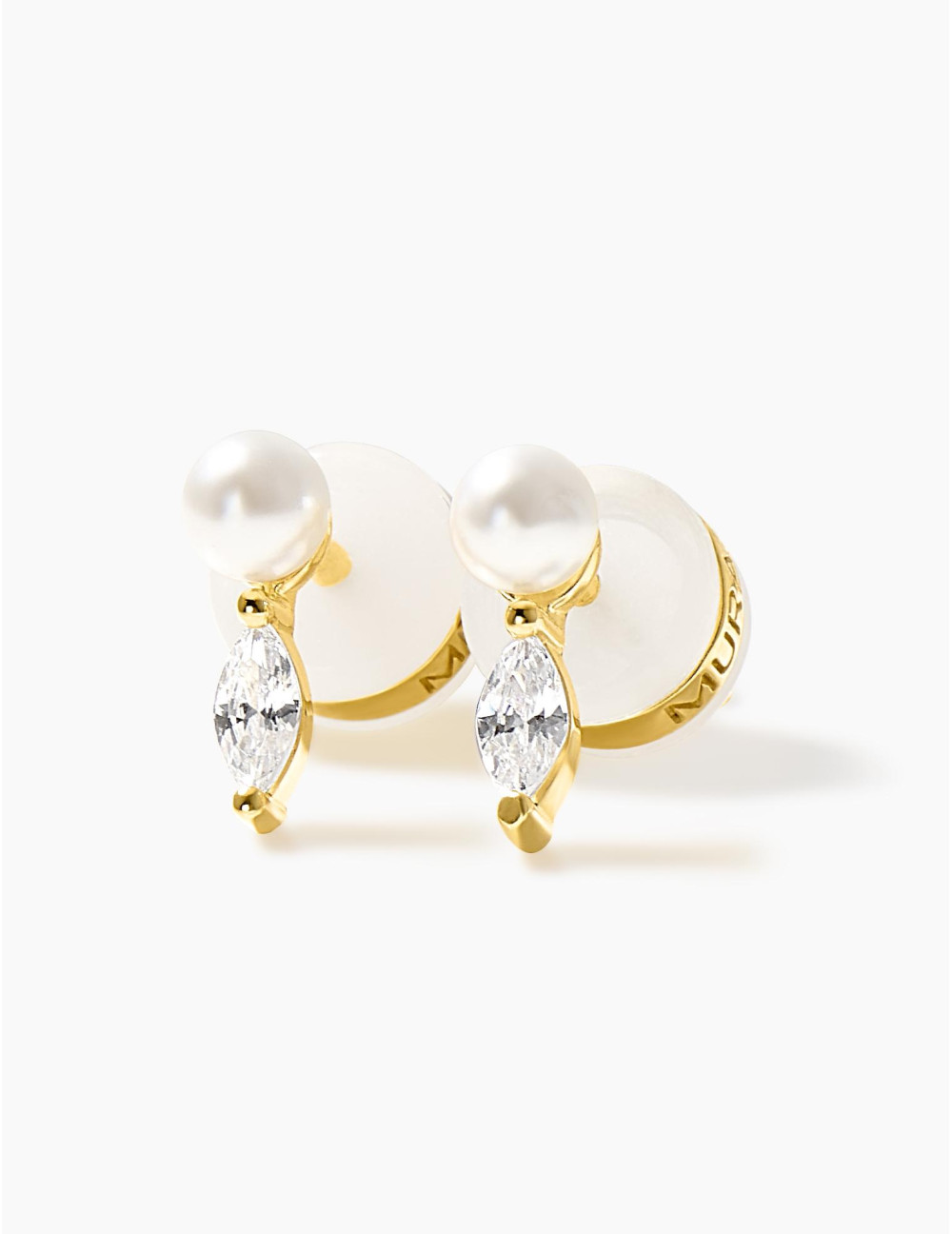 Boucles d'oreilles Sirène puces dorées