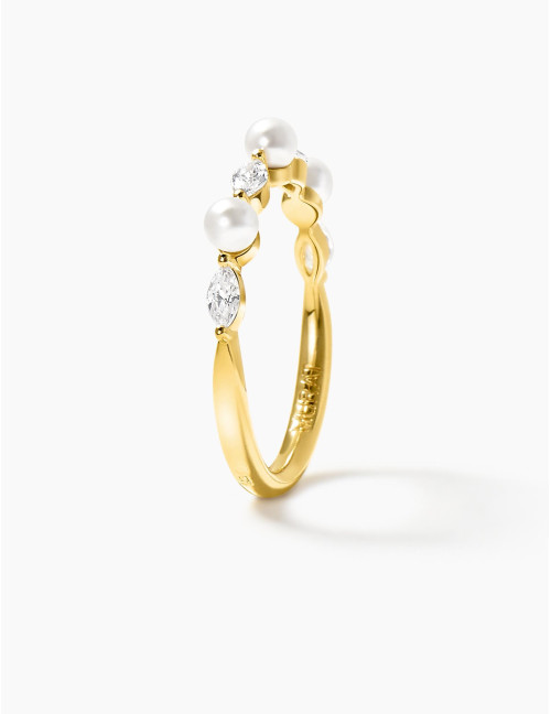 Bague Sirène dorée