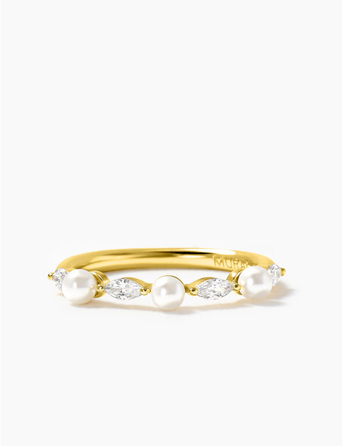 Bague Sirène dorée