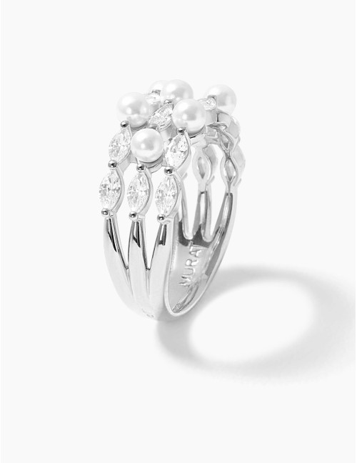 Bague Sirène Triple argent