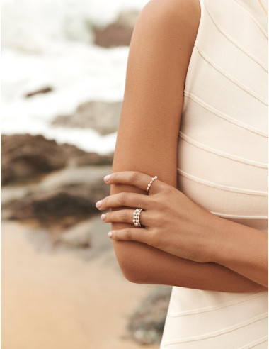 Bague Sirène Triple dorée