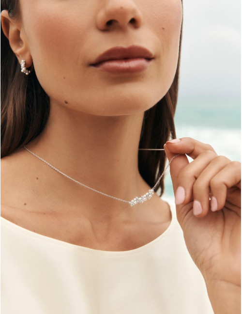 Collier Écume argent