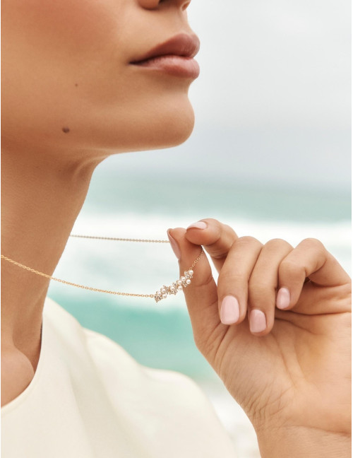 Collier Écume doré