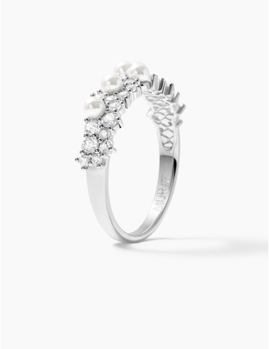 Bague Écume argent