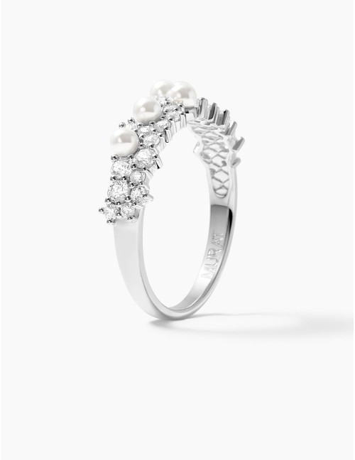 Bague Écume argent