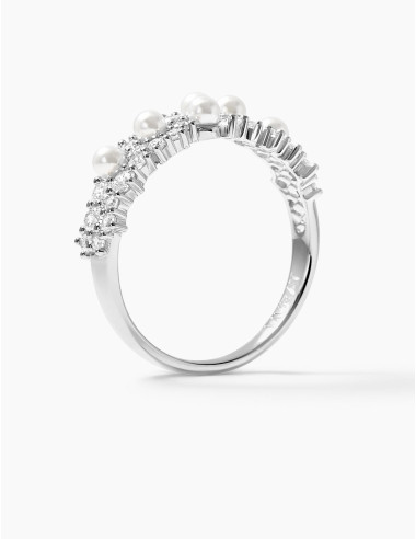 Bague Écume argent