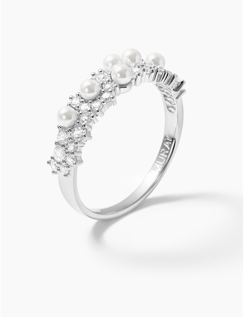 Bague Écume argent