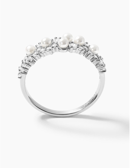 Bague Écume argent