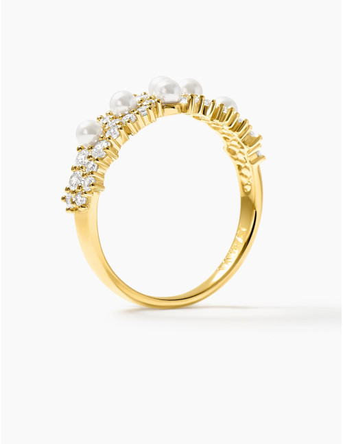 Bague Écume dorée