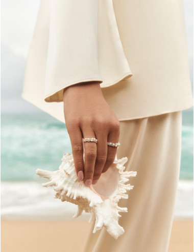 Bague Écume dorée
