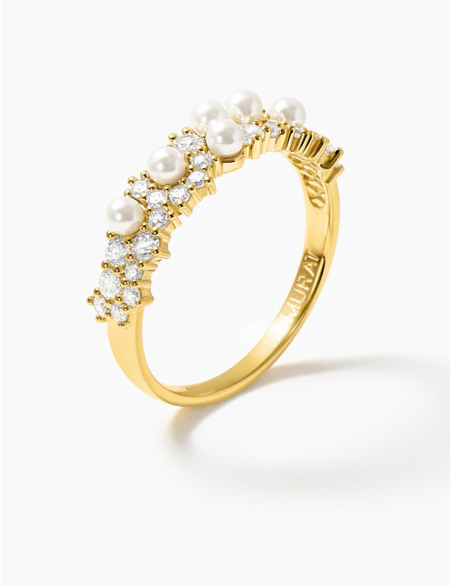 Bague Écume dorée
