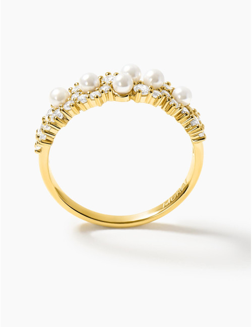 Bague Écume dorée