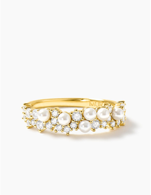 Bague Écume dorée