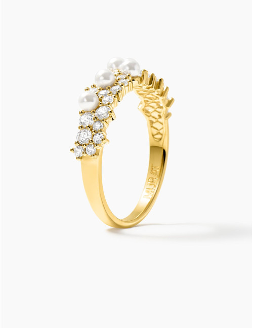 Bague Écume dorée