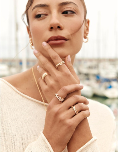 Bague Amarres Double dorée