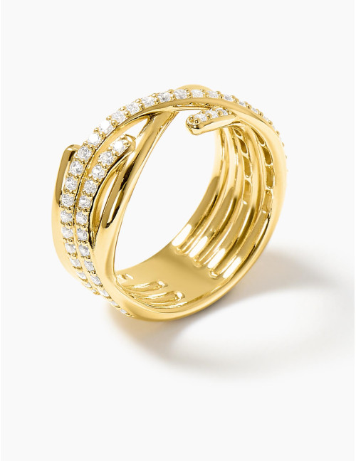 Bague Amarres Double dorée