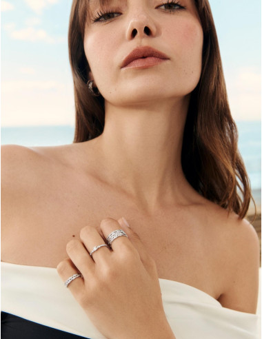 Bague La Marée Double argent
