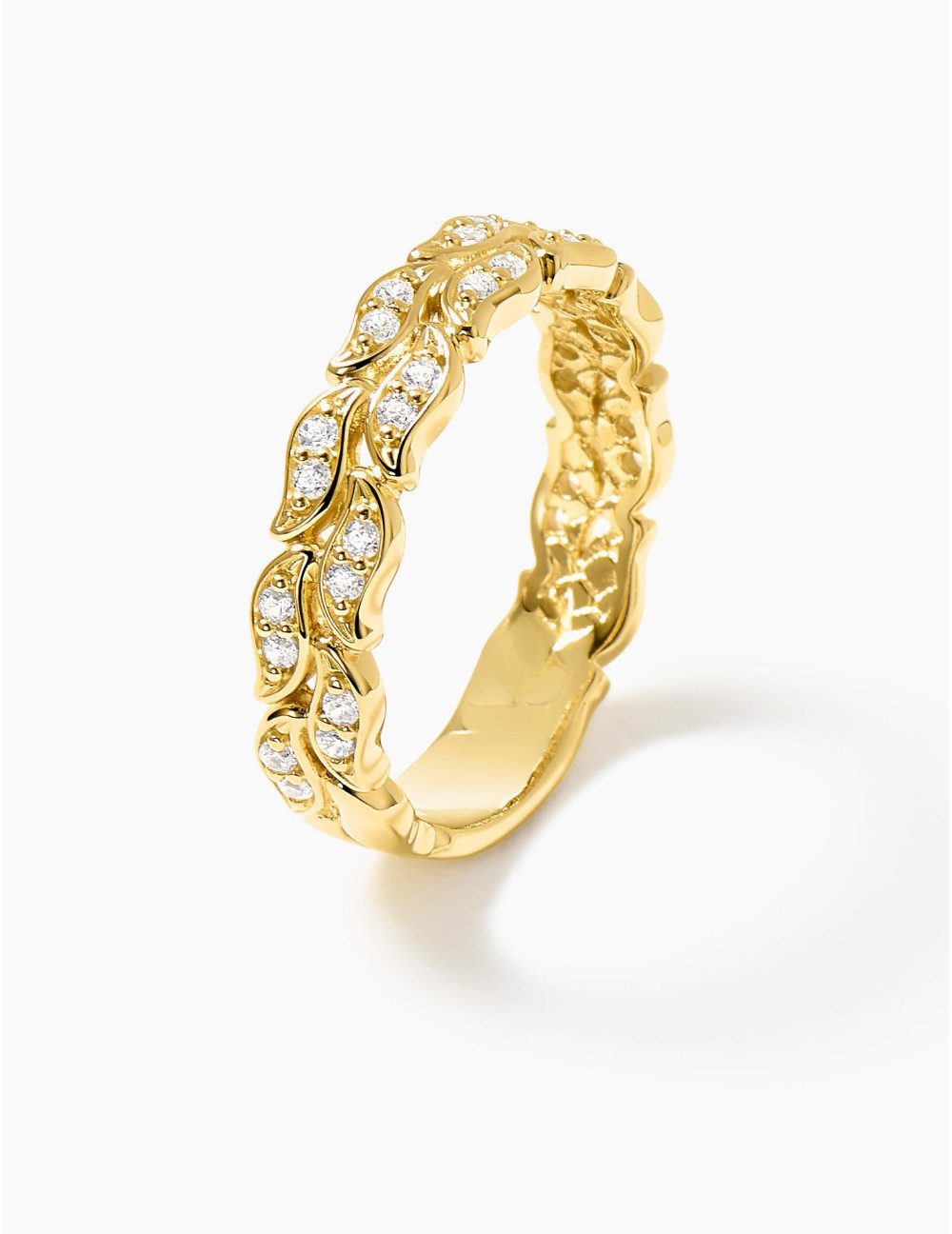 Bague La Marée Double dorée
