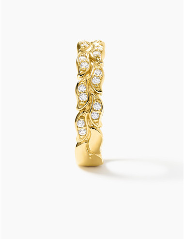 Bague La Marée Double dorée