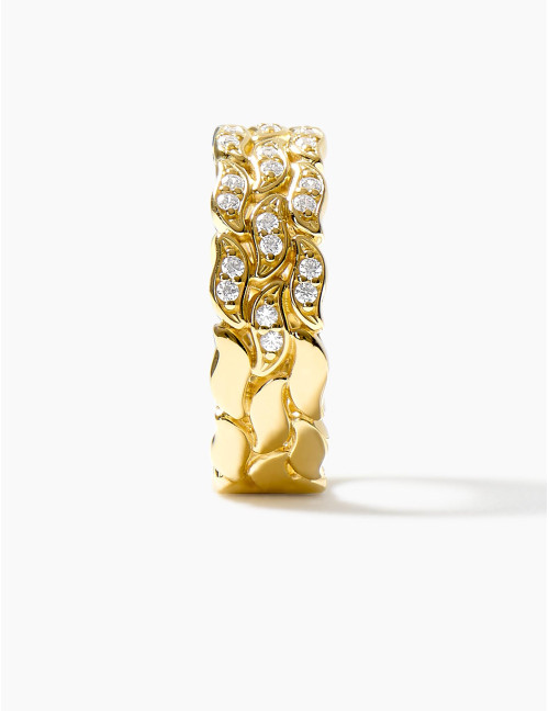 Bague La Marée Triple dorée