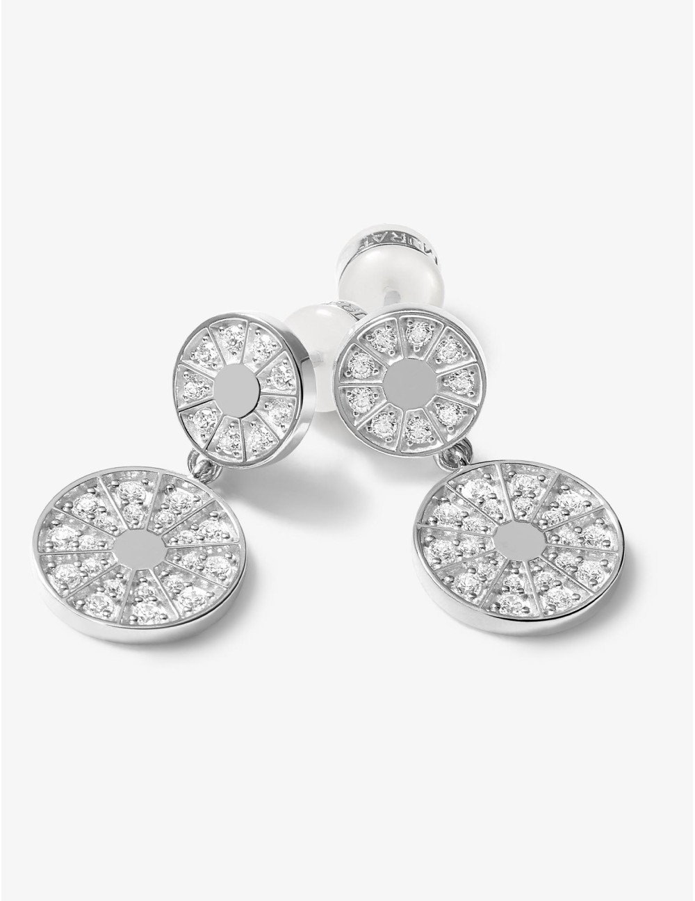 Boucles d'oreilles Plein Soleil Duo argent