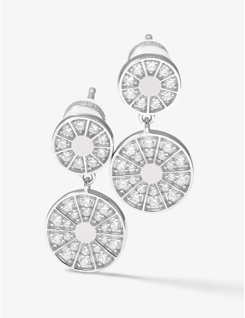 Boucles d'oreilles Plein Soleil Duo argent